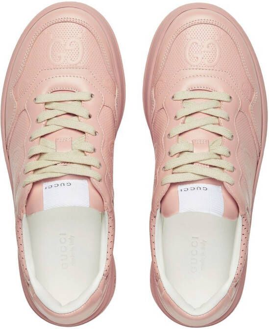 Gucci Sneakers met logo-reliëf Roze