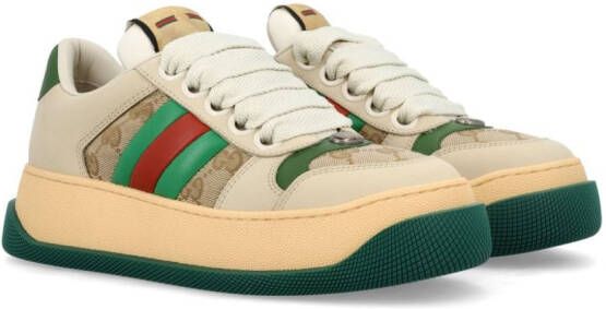 Gucci Sneakers met vlakken Beige