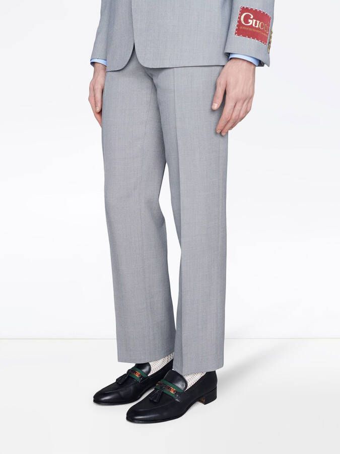 Gucci Web loafers Zwart