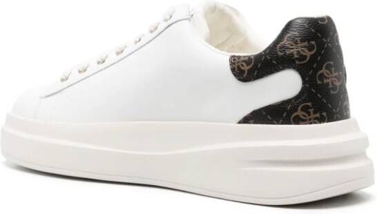 GUESS USA Elbina leren sneakers Wit