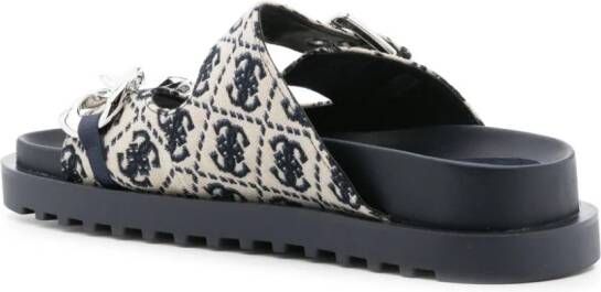 GUESS USA Fadey slippers met kettingdetail Blauw