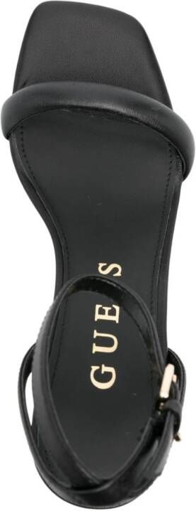 GUESS USA Gelectra 95mm leren sandalen Zwart
