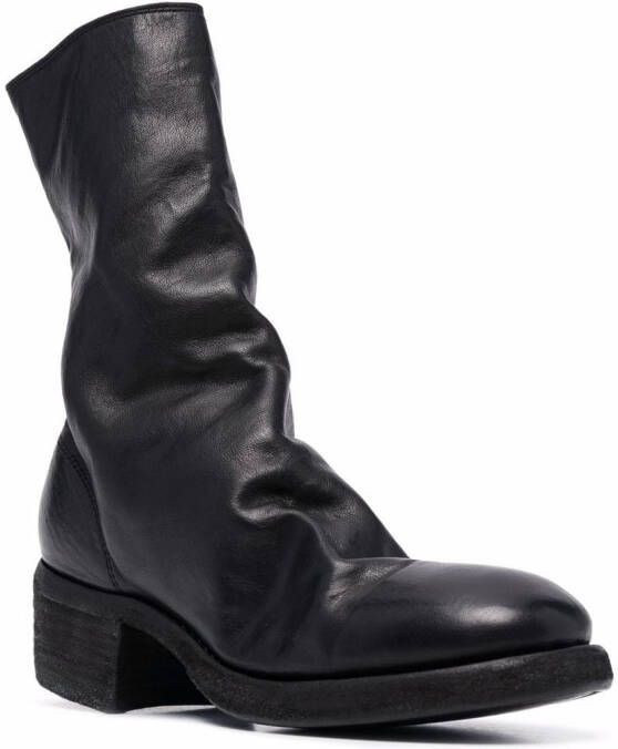 Guidi 788z laarzen met rits Zwart