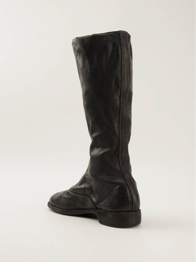 Guidi front zip boots Zwart