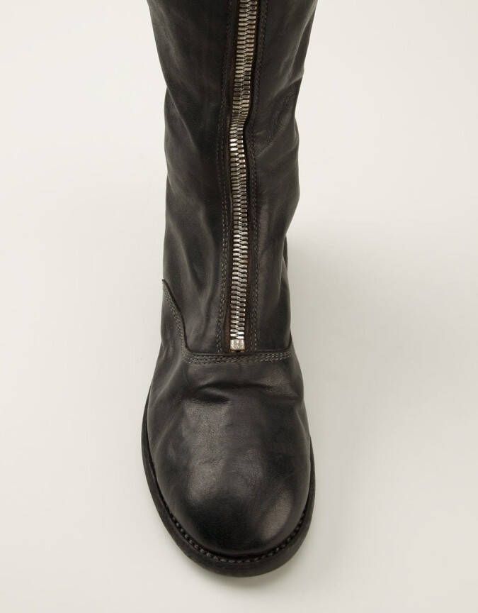 Guidi front zip boots Zwart