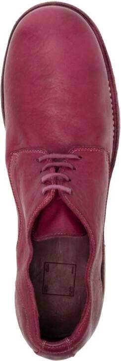 Guidi Leren derby schoenen Roze