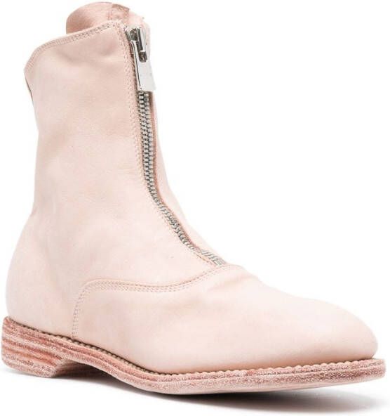 Guidi Laarzen met hak Roze