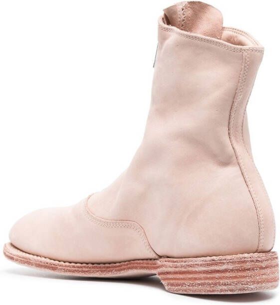 Guidi Laarzen met hak Roze