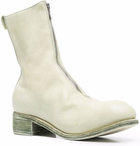 Guidi Laarzen met rits Beige