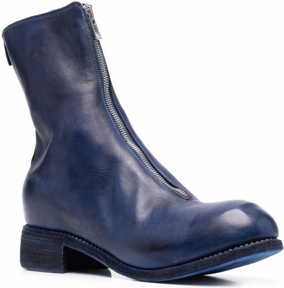 Guidi Laarzen met rits Blauw