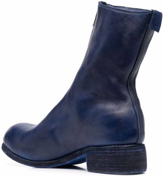 Guidi Laarzen met rits Blauw