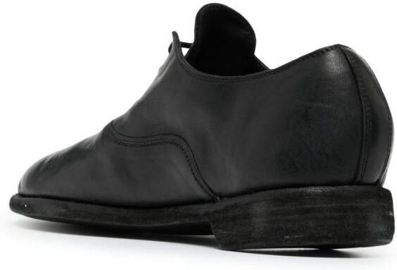 Guidi Leren Oxford schoenen Zwart