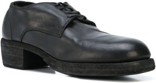 Guidi Oxford schoenen met ronde neus Zwart