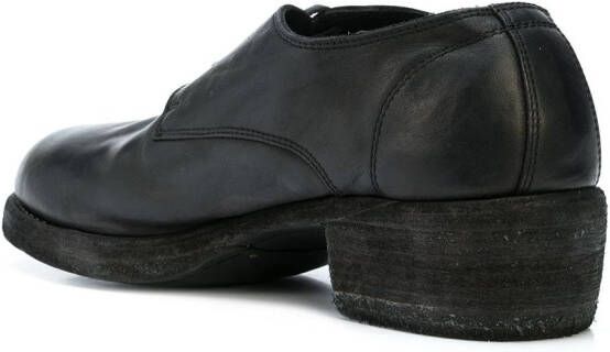 Guidi Oxford schoenen met ronde neus Zwart