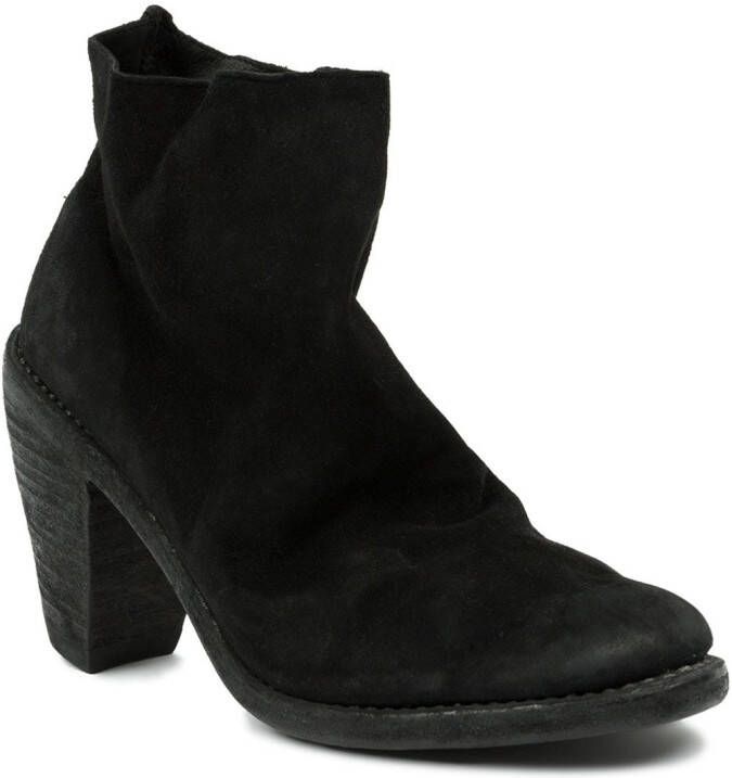 Guidi tapered heel ankle boots Zwart