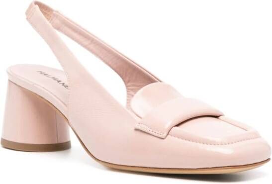 Halmanera Pema leren pumps 60 mm Roze