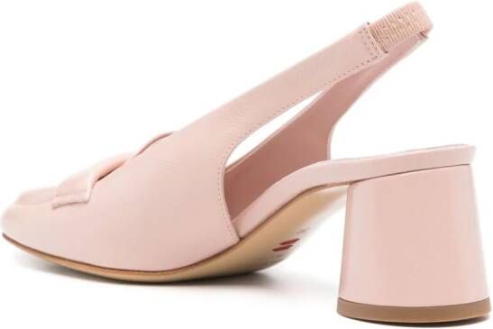 Halmanera Pema leren pumps 60 mm Roze