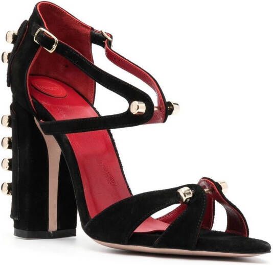 HARDOT 100 mm I'm Oral sandalen met studs Zwart