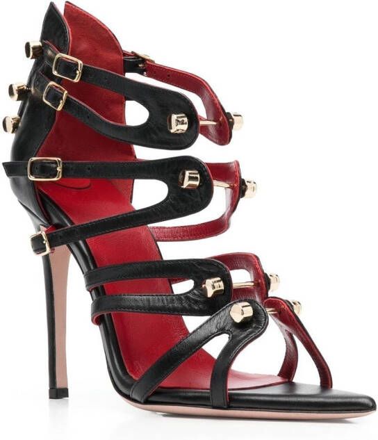 HARDOT Sandalen met open neus Zwart