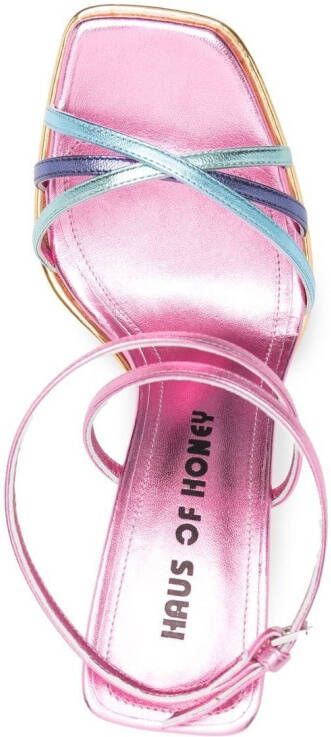 Haus of Honey Sandalen met plateauzool Roze