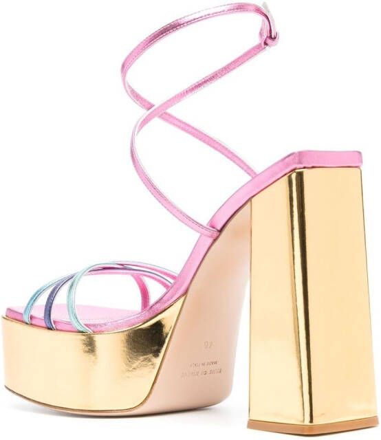 Haus of Honey Sandalen met plateauzool Roze