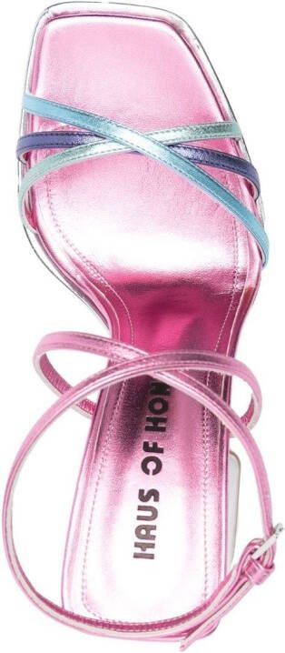 Haus of Honey Sandalen met plateauzool Roze