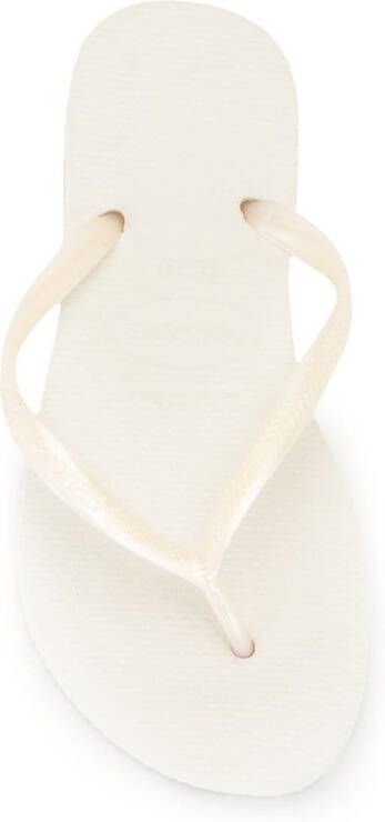 Havaianas Teenslippers met textuur Wit