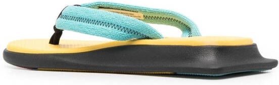 Havaianas Tradi Zori teenslippers met sleehak Blauw