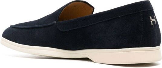 Henderson Baracco Suède loafers Blauw