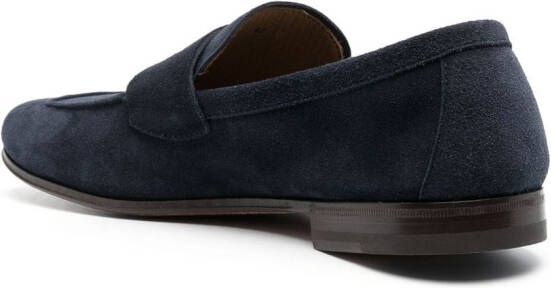 Henderson Baracco Capri suède loafers Blauw