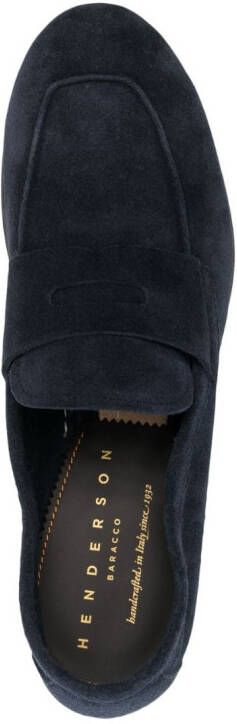 Henderson Baracco Capri suède loafers Blauw