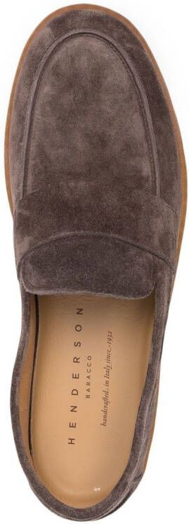 Henderson Baracco Suède loafers Bruin