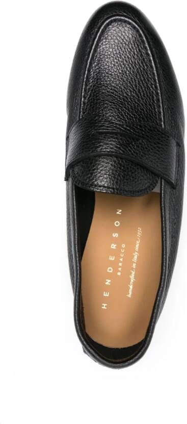 Henderson Baracco Leren loafers Zwart