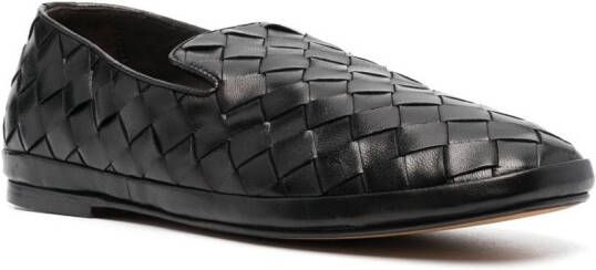 Henderson Baracco Loafers met vierkante neus Zwart