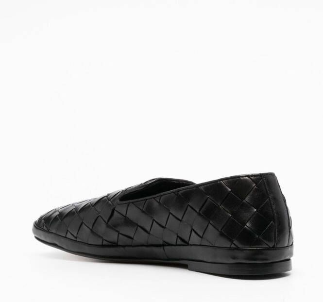 Henderson Baracco Loafers met vierkante neus Zwart