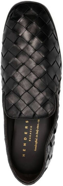 Henderson Baracco Loafers met vierkante neus Zwart