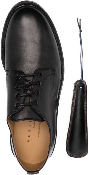 Henderson Baracco Leren derby veterschoenen Zwart