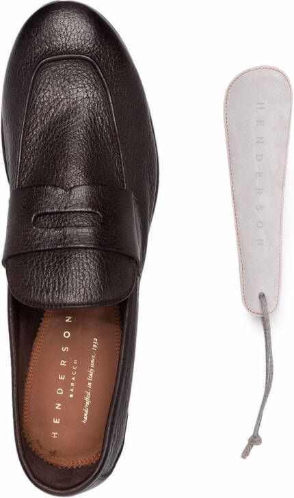 Henderson Baracco Leren loafers Bruin