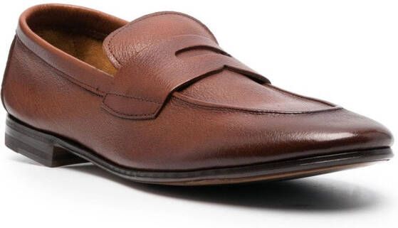 Henderson Baracco Leren loafers Bruin