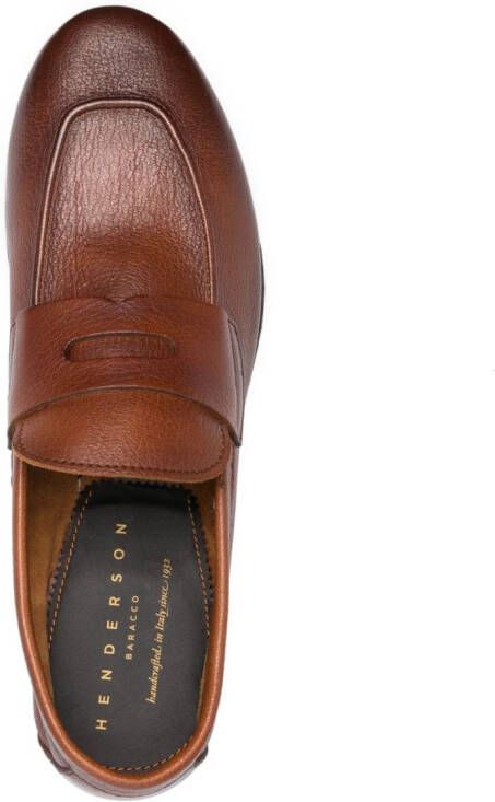 Henderson Baracco Leren loafers Bruin