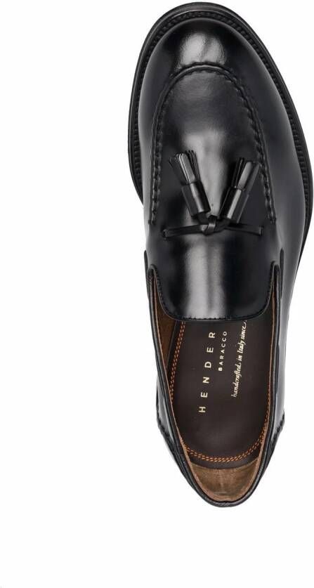 Henderson Baracco Leren loafers Zwart