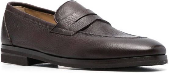 Henderson Baracco Leren penny loafers Bruin