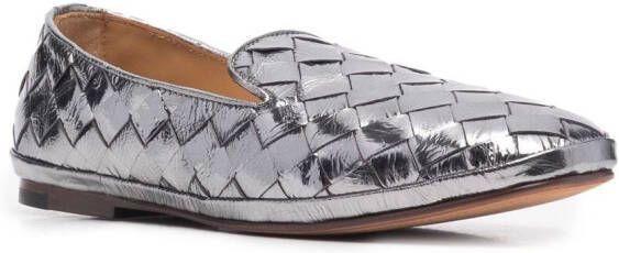 Henderson Baracco Metallic loafers Grijs