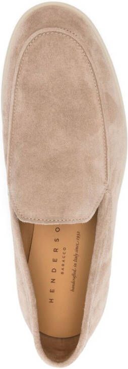 Henderson Baracco Panarea suède loafers Beige