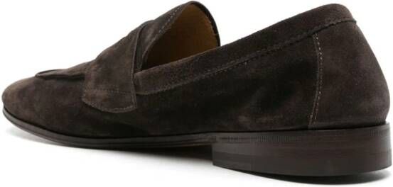 Henderson Baracco penny-slot suede loafers Bruin