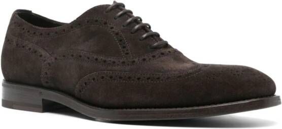 Henderson Baracco Suède brogues Bruin