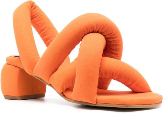 Henrik Vibskov Sausage sandalen met gekruiste bandjes Oranje
