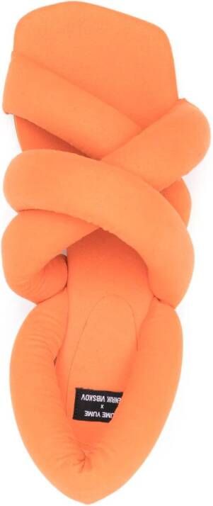 Henrik Vibskov Sausage sandalen met gekruiste bandjes Oranje