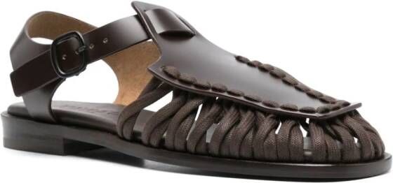 Hereu Alaro leren sandalen Bruin