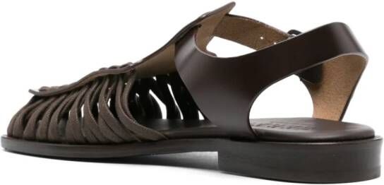 Hereu Alaro leren sandalen Bruin